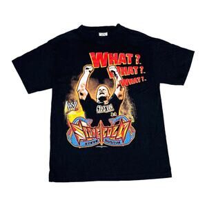 Vintage WWE WWF Stone Cold Steve Austin What? Wrestling T-Shirt